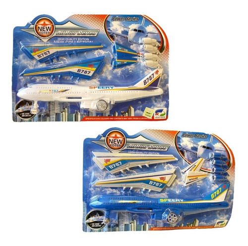 Avion Juguete Juego Premium Pull Line Blister Dia Niño 