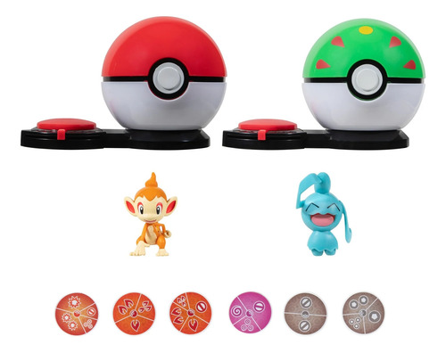 Figuras Pokemon Pokebolas Chimchar Wynaut