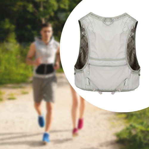 Chaleco De Hidratación Chaleco Para Correr Mochila De Gris