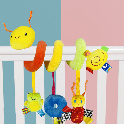 Brinquedo De Carrinho De Bebê: Telha Espiral De Pelúcia Para