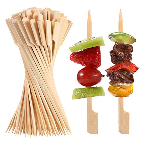 200 Pcs De Brochetas De Bambú Aperitivos, Palillos De ...