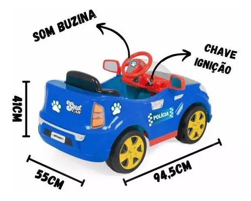 Mini Carretinha de Som em Carro Elétrico Infantil - Deboxe Sound