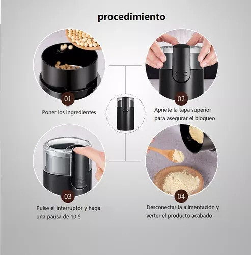 Moedor Elétrico Molinillo Casero De Granos Molino Cafe