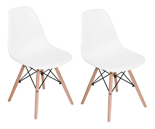 Set 2 Sillas Eames Minimalista Urban Design, Comedor Oficina