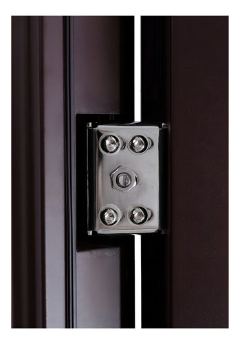 Puerta de seguridad XE Simplex con fijo S5 130-213 apertura izquierda 100% acero color chocolate