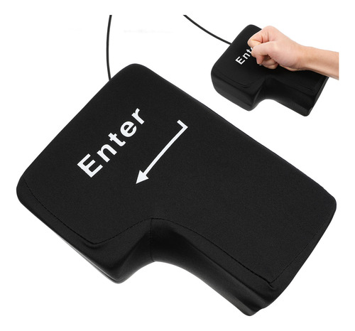 Cojín Big Enter Key Con Usb Para Aliviar El Estrés De La Ofi
