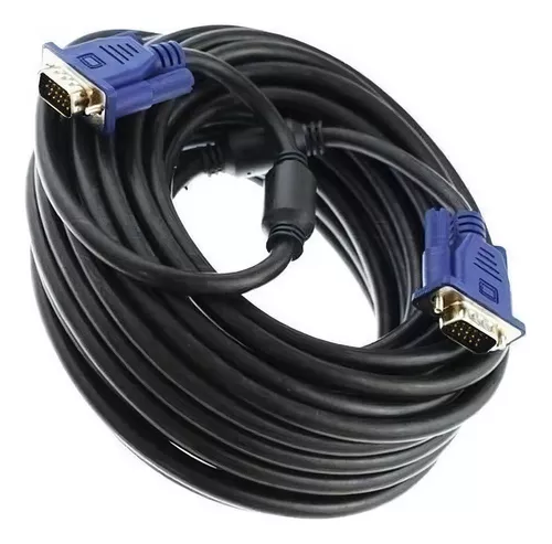 Cable Vga Largo 1.5 Metro Macho A Macho Monitor Pc Proyector - JM