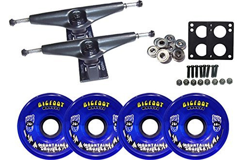 Longboard Skateboard Trucks Combo Set 2.992 In Bigfoot Rueda