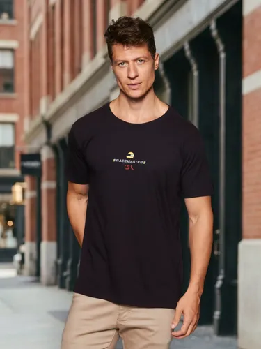 Camiseta Racemaster Reserva Preto Senna Race M Estampa Localizada