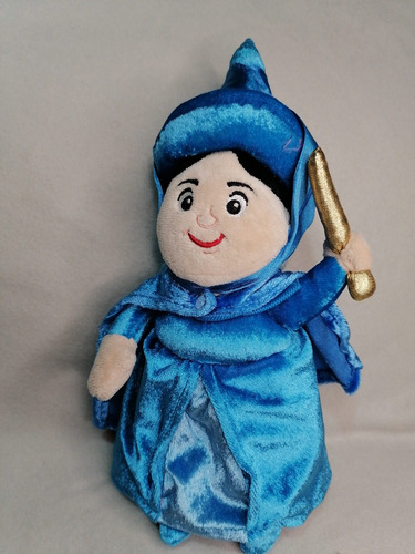 Peluche Original Hada Azul La Bella Durmiente Disney 26cm. 