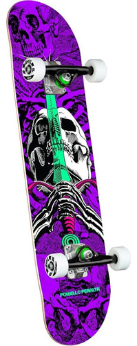 Powell Peralta Skull & Sword Complete Skateboard - Púrpura 7