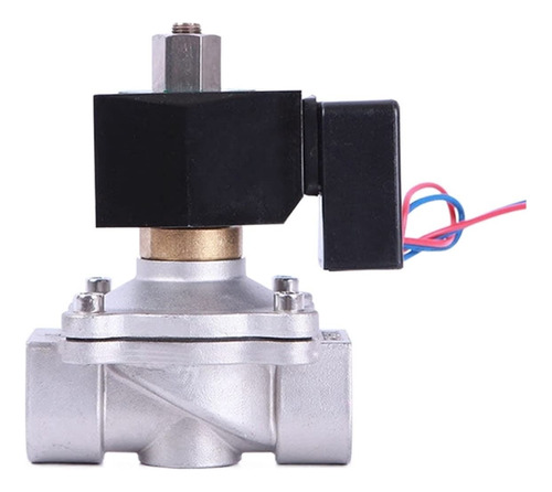 1 Valvula Solenoide Acero Inoxidable Normalmente Abierta 24v