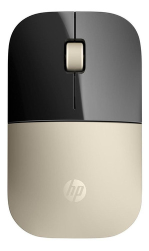 Imagen 1 de 2 de Mouse inalámbrico HP  Z3700 dorado