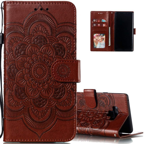 Funda Marron Para Telefono Samsung Galaxy Note 9 Mandalas