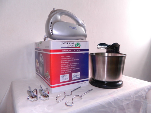 Batidora De Pedestal + 7 Velocidades + Taza + Amasador