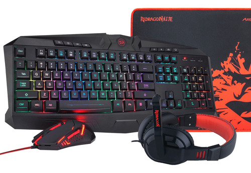 Kit Redragon Teclado K503 Rgb Teclas Multimedia Usb 