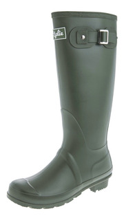 Botas De Lluvia Altas Mujer Wellington Bottplie- Verde Matte