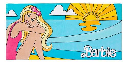Barbie Super Soft Cotton Toalla De Baño/piscina/playa, Barbi