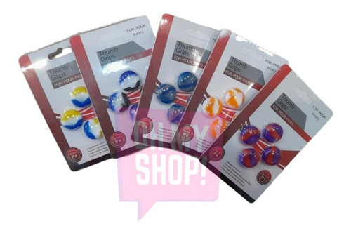 Imagen 3 de 10 de Grip Gomita Cubre Joystick Ps4 Silicona Blister X 4 Ohmyshop