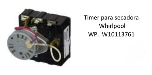 Timer Secadora Whirlpool W 10113761 Original 