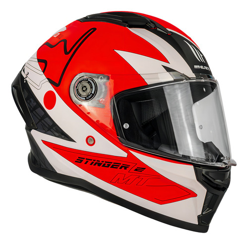 Capacete de motocicleta Mt Helmets Stinger 2 Grand Prix Japan Ece2206 Dot Tamanho Xl Edição Especial Moto Gp