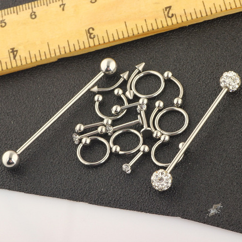 Imagem 5 de 7 de Conjunto De Joias Com 9 Pares De Piercings Em Aço