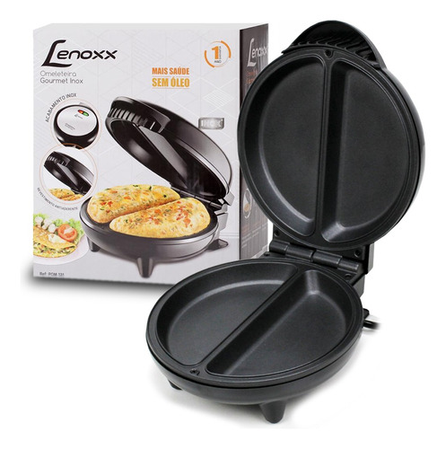 Omeleteira Gourmet Lenoxx 750w Pom131 Inox  220v