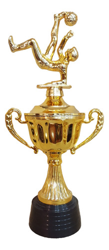 Copa Plástica Asas Trofeo Futbol Chilena Goleadores Oro 28cm
