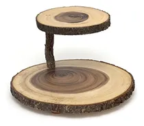 Comprar Bases Para Pasteles Soporte De Corteza De Árbol De Acacia