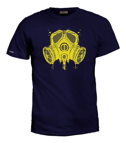 Camiseta Estampada Mascara De Gas Hombre Inp Ecol