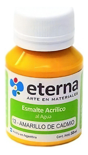 Esmalte Acrilico Al Agua Eterna X 37ml Color del óleo 13 AMARILLO DE CADMIO