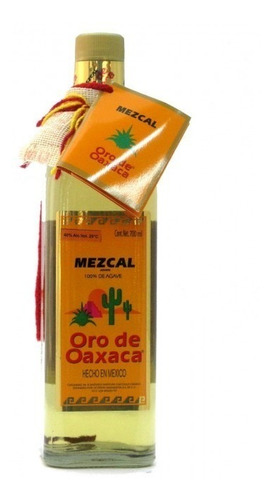 Mezcal Oro De Oaxaca Con Gusano 100% De Agave 750ml Mexico