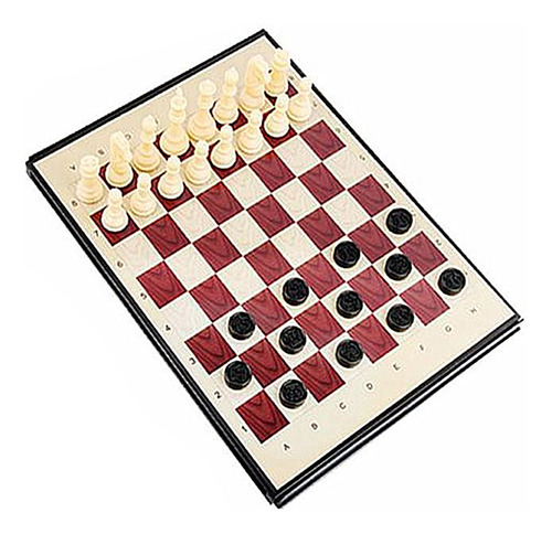 Juego De Mesa Para Ninos Tablero De Ajedrez 4 En 1 Clásico Vuelo Parchís Magnético Y Plegable