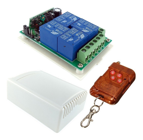 Relay Control Remoto 4 Canales 12v 433 Mhz Inalambrico Rf