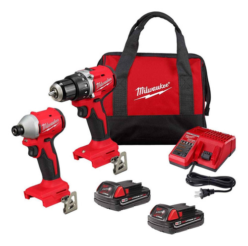 Kit Taladro Y Atornillador Milwaukee M18 Brushless 3692-22ct