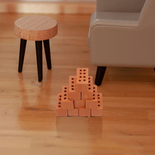 50 Piezas De Ladrillos En Miniatura: Casas De Bricolaje Con
