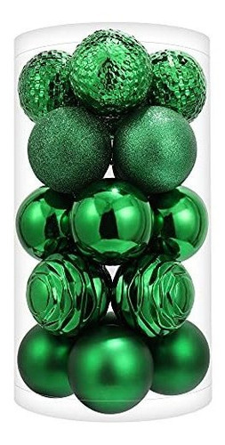 3.15  20ct Adornos De Bola De Navidad (3.15 , Verde)