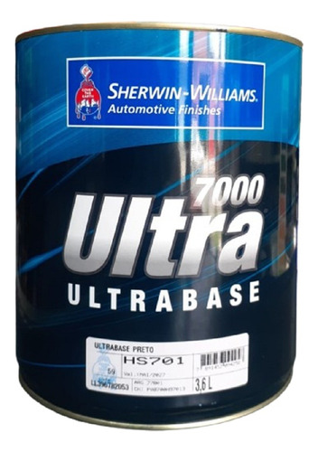 Bicapa Negro Ultrabase Hs 701 Sherwin Williams 3.6l