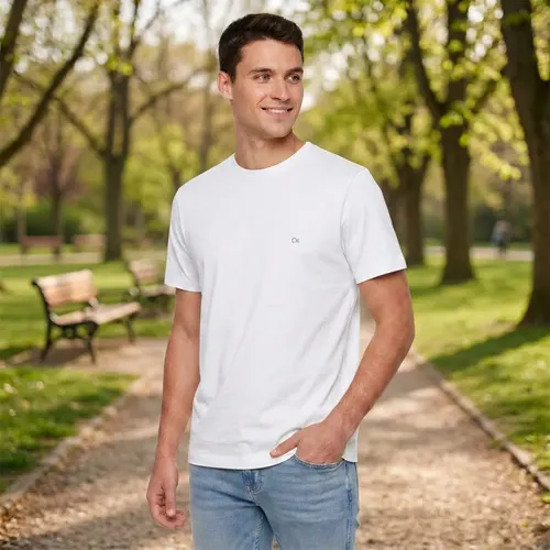Camiseta Ogochi Básica Lisa Masculina Algodão Promoção Branco P