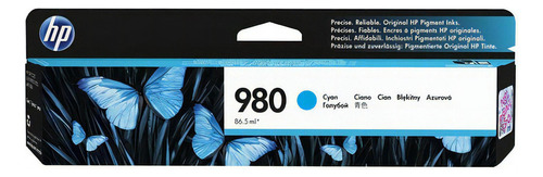 Cartucho cian original HP 980 D8j07a | X555dn X555xh X585z