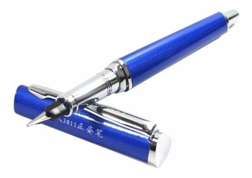 Imagem 1 de 1 de Caneta Tinteiro Profissional Yiren Importada 3015 Azul Basic