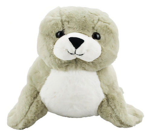 Foca Cinza 20cm Pelúcia