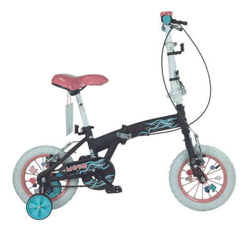 Bicicleta Bia Rodado 12 Plegable Cuadro Para Niños Disney Or