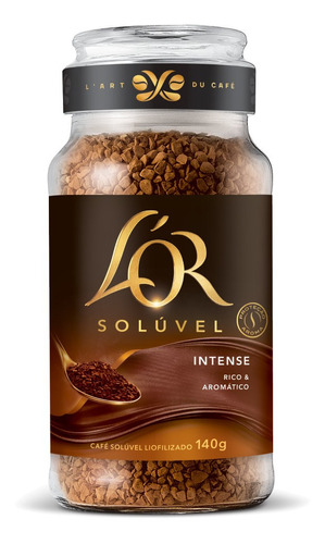 Café instantâneo  L'or Solúvel Liofilizado intense sem glúten 140 g