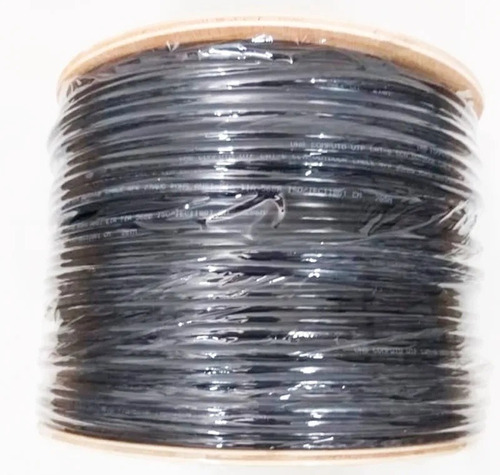 Cable Utp Cat6 P/exterior Doble Forro Cal23 Negro 305mts B22