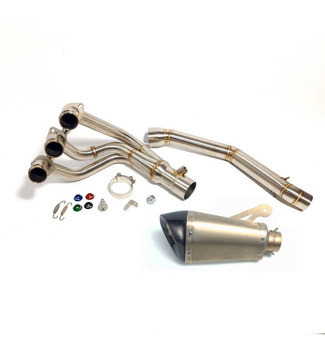 Múltiple Escape Yamaha Mt09 Tracer Inox Punta Carb Ex119-pm