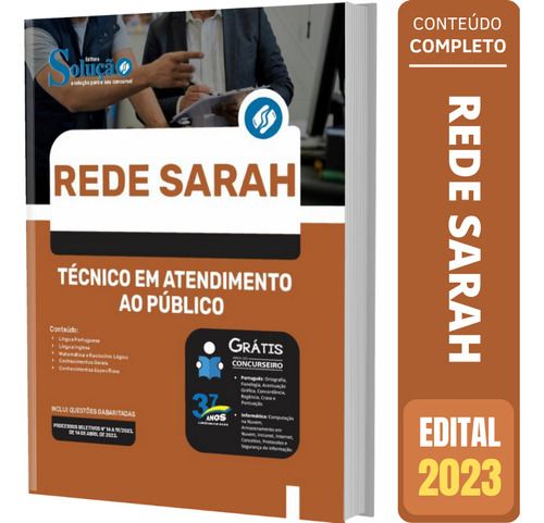 Apostila Técnico Em Atendimento Ao Público Rede Sarah