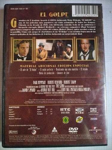 El Golpe Edición Especial Robert Redford Película Dvd Origin (Usado)