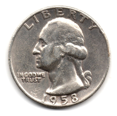 Estados Unidos 1 Cuarto De Dólar 1958 Denver Plata