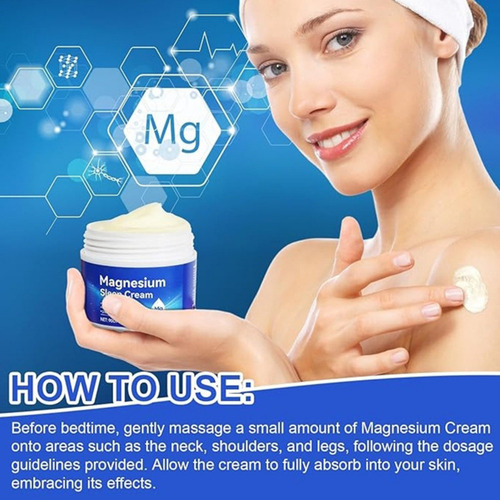Crema Para Dormir Con Magnesio, Crema Tópica De Magnesio